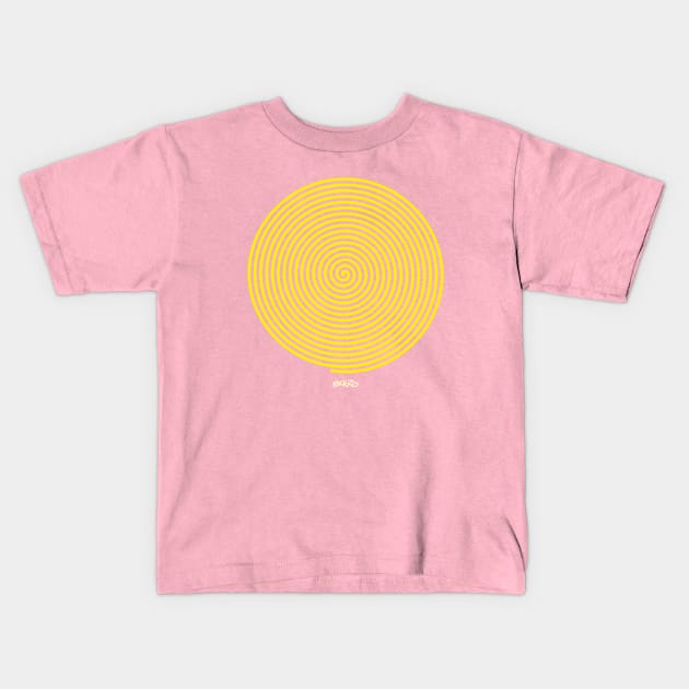 Meditation  1 - Yellow Kids T-Shirt by BonzoTee